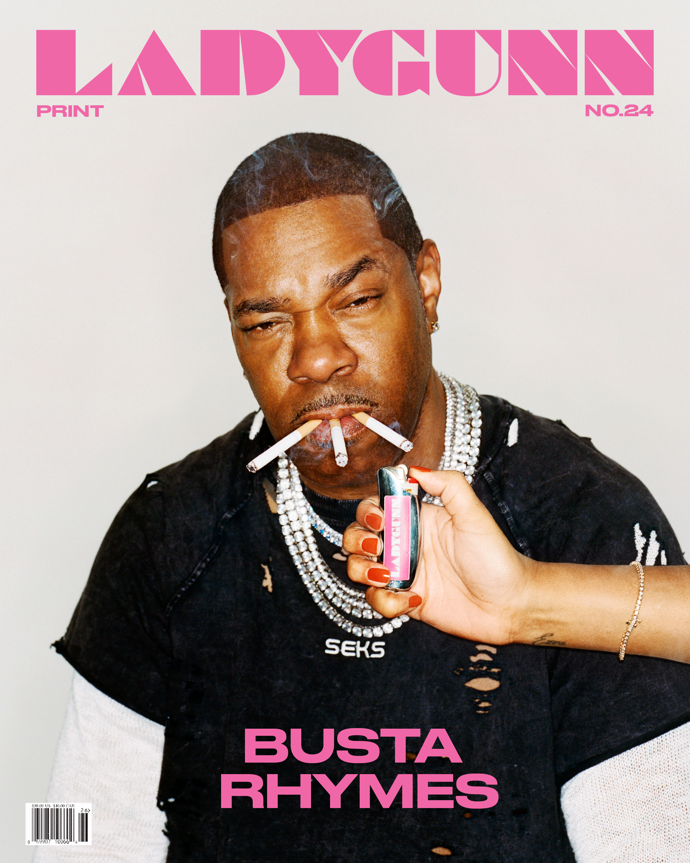 LADYGUNN N. 24 BUSTA RHYMES PRINT